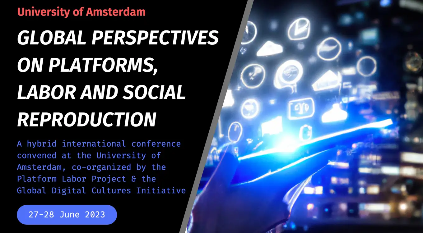 Talks at “Global Perspectives on Platform, Labour, and Social Reproduction”