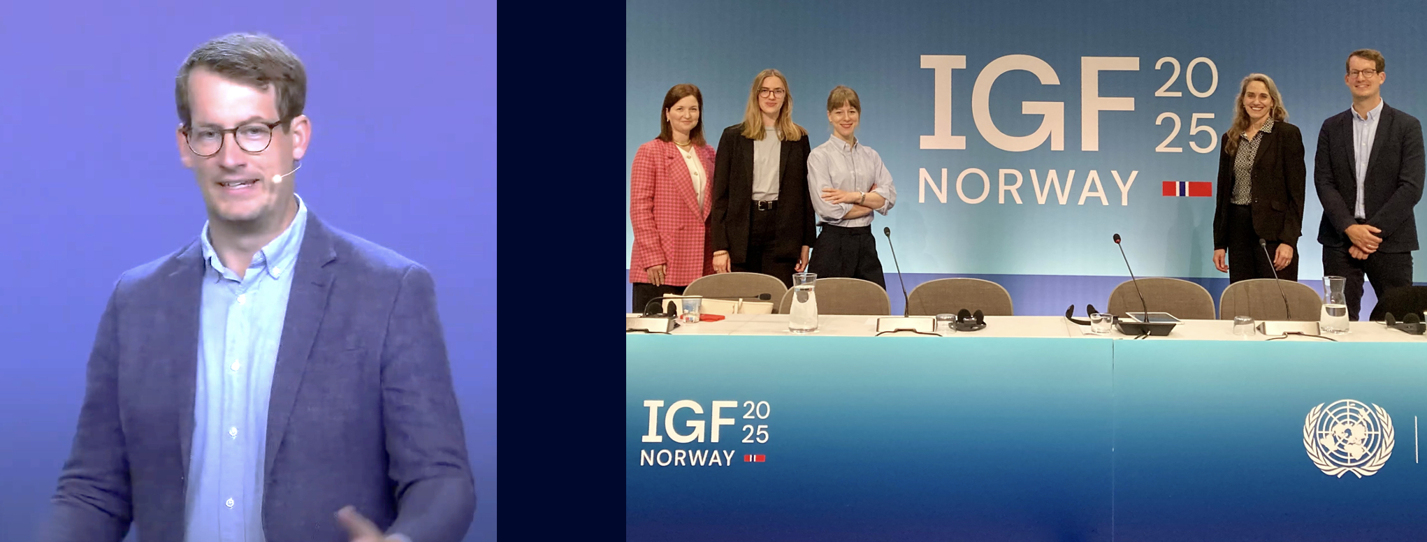 Lab member Dennis Redeker at UN Internet Governance Forum 2025