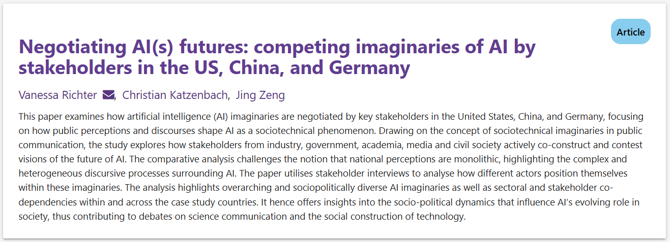 New Publication Explores Global AI Imaginaries